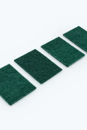 4 tampons à récurer verts Populaire